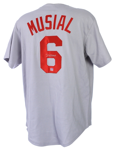 2000s Stan Musial St. Louis Cardinals Signed Jersey (PSA/DNA)