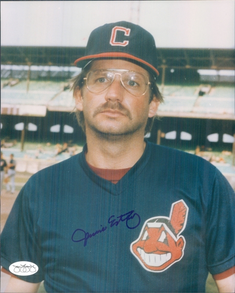 1983-87 Jamie Easterly Cleveland Indians Signed 8" x 10" Photo (*JSA*)