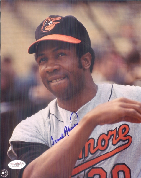 1966-71 Frank Robinson Baltimore Orioles Signed 8" x 10" Photo (*JSA*)