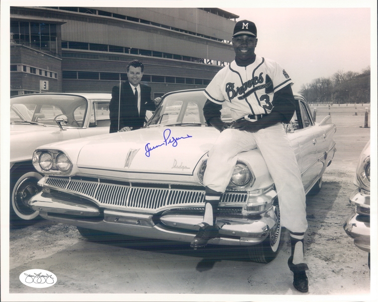 1958 Juan Pizarro Milwaukee Braves Signed 8" x 10" Photo (*JSA*)