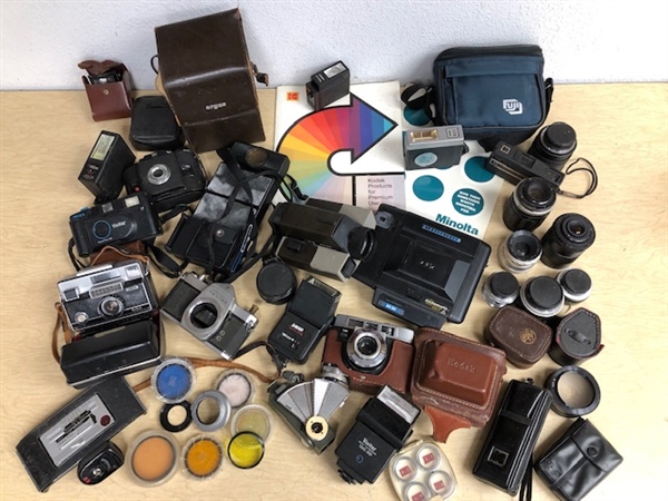 1950s-1970s Vintage Camera Collection (Lot of 50+)