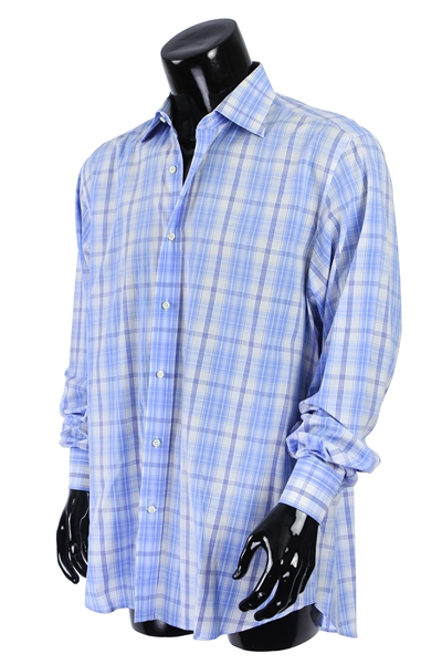 2000s William Shatner Worn Basile Blu Long Sleeve Button Up Shirt (Shatner LOA/MEARS LOA)