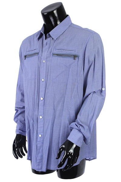 2000s William Shatner Worn John Varvatos Long Sleeve Button Up Shirt (Shatner LOA/MEARS LOA)