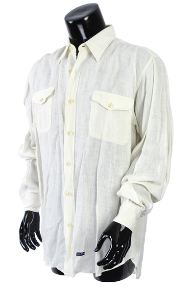 2000s William Shatner Worn Paul Trabaud Long Sleeve Button Up Shirt (Shatner LOA/MEARS LOA)