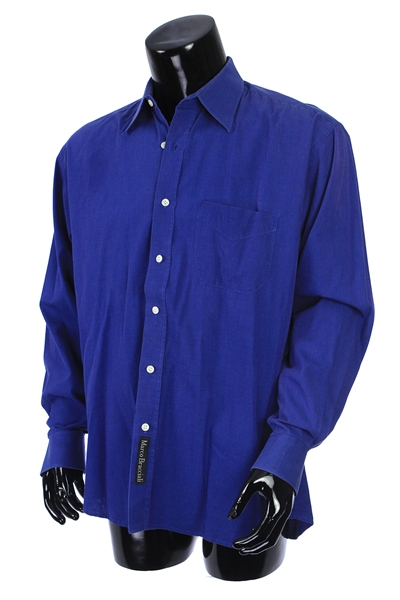 2000s William Shatner Worn Marco Bracciali Long Sleeve Button Up Shirt (Shatner LOA/MEARS LOA)