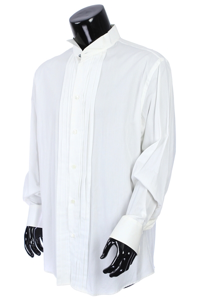 2000s William Shatner Worn Versace Long Sleeve Button Up Tuxedo Shirt (Shatner LOA/MEARS LOA)