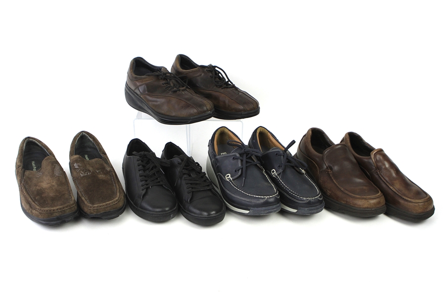 2000s William Shatner Worn Leather Loafer & Casual Shoes Collection - Lot of 5 Pairs w/ Joya, Rockport, Hush Puppies & Trail (Shatner LOA/MEARS LOA)