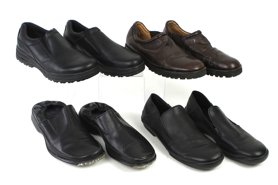 2000s William Shatner Worn Leather Casual Slip On Shoes Collection - Lot of 4 Pairs w/ Bruno Magli, Bikkembergs, Jenny B. & Abeo (Shatner LOA/MEARS LOA)