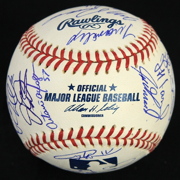 2002 Chicago Cubs Team Signed OML Selig Baseball w/ 30 Signatures Including Sammy Sosa, Fred McGriff, Mark Prior & More (JSA)