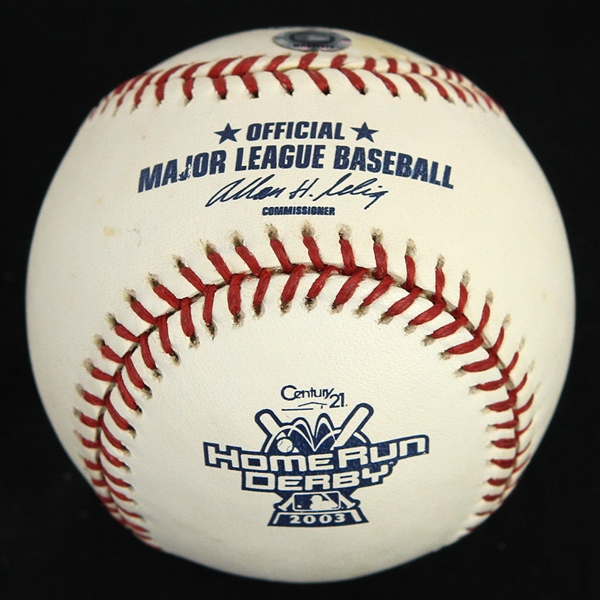 2003 (July 14) US Cellular Field Home Run Derby Used OML Selig Baseball (MEARS LOA/MLB Hologram)