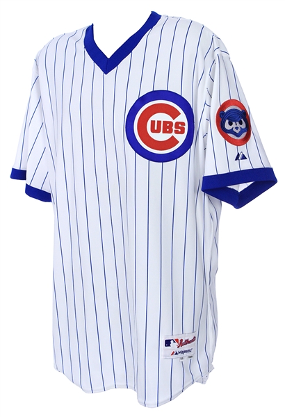 2014 (August 10) Pedro Strop Chicago Cubs Game Worn 1988 Throwback Home Jersey (MEARS LOA/MLB Hologram)