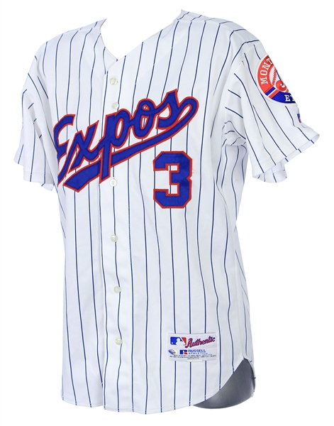 2002 Jose Vidro Montreal Expos Signed & Inscribed All Star Game Worn Jersey (MEARS LOA/JSA)