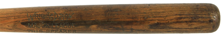 1912-15 Tris Speaker Boston Red Sox Wright & Ditson Major League Model Bat (MEARS LOA)