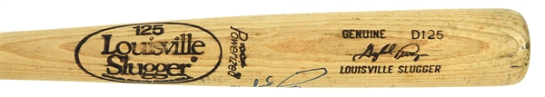 1981 Gaylord Perry Atlanta Braves Signed Louisville Slugger Professional Model Game Used Bat (MEARS LOA/JSA)