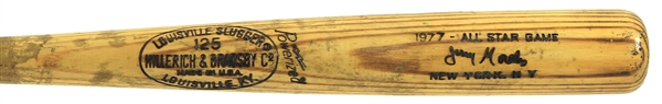 1977 Jerry Morales Chicago Cubs H&B Louisville Slugger Professional Model All Star Game Bat (MEARS A9)
