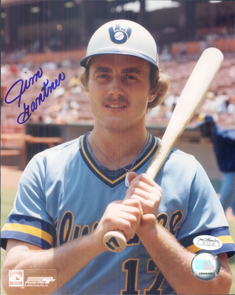 1976-92 Jim Gantner Milwaukee Brewers Signed 8" x 10" Photo (*JSA*)