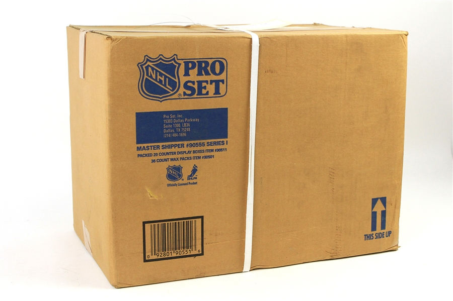 1990-91 NHL Pro Set Hockey Cards Factory Sealed Case w/ 20 x 36 Count Display Boxes