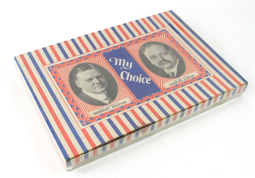 1928 Herbert Hoover Charles Curtis "My Choice" Puritan Chocolate Company Box