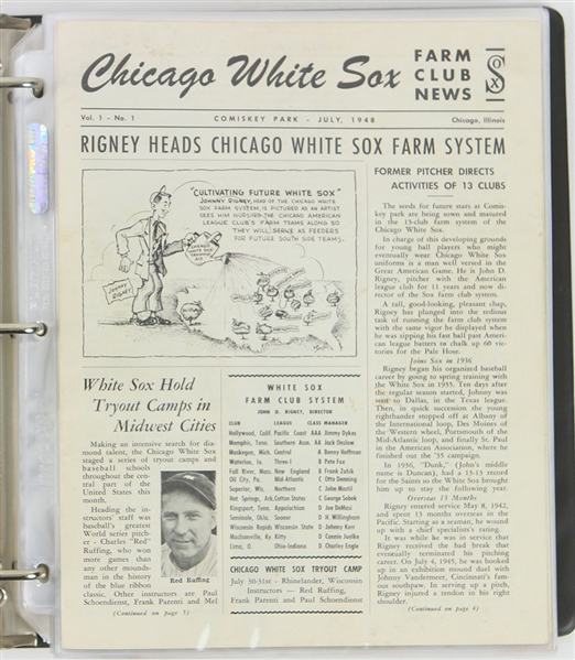 1948-99 Chicago White Sox Publication Collection - Lot of 83