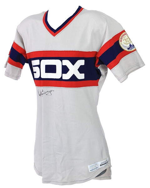 1983 Art Kusnyer Chicago White Sox Signed Game Worn Road Jersey (MEARS LOA/JSA)