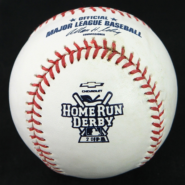 2013 Chris Davis Baltimore Orioles OML Selig HR Derby Used Baseball (MEARS LOA/MLB Hologram)