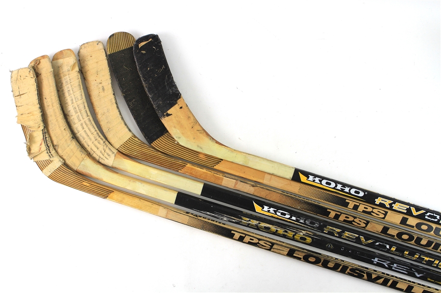 1990s-2000s Game Used Hockey Stick Collection - Lot of 13 (MEARS LOA)