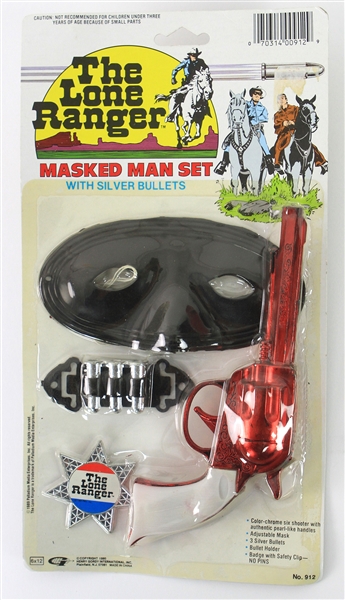 1989 The Lone Ranger MOC Masked Man Play Set w/ Silver Bullets