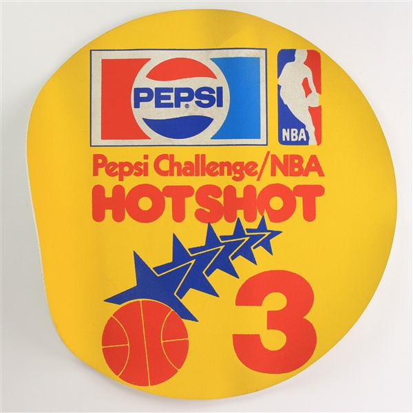 1980s Pepsi Challenge 23" NBA Hotshot 3 Point Shooting Mat (MEARS LOA)