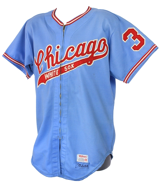 1975 Jim Otten Chicago White Sox Game Worn Road Jersey (MEARS A10)