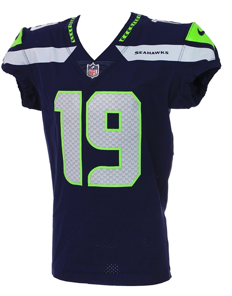 2017 (October 29) Tanner McEvoy Seattle Seahawks Game Worn Home Jersey (MEARS A10/Team COA)