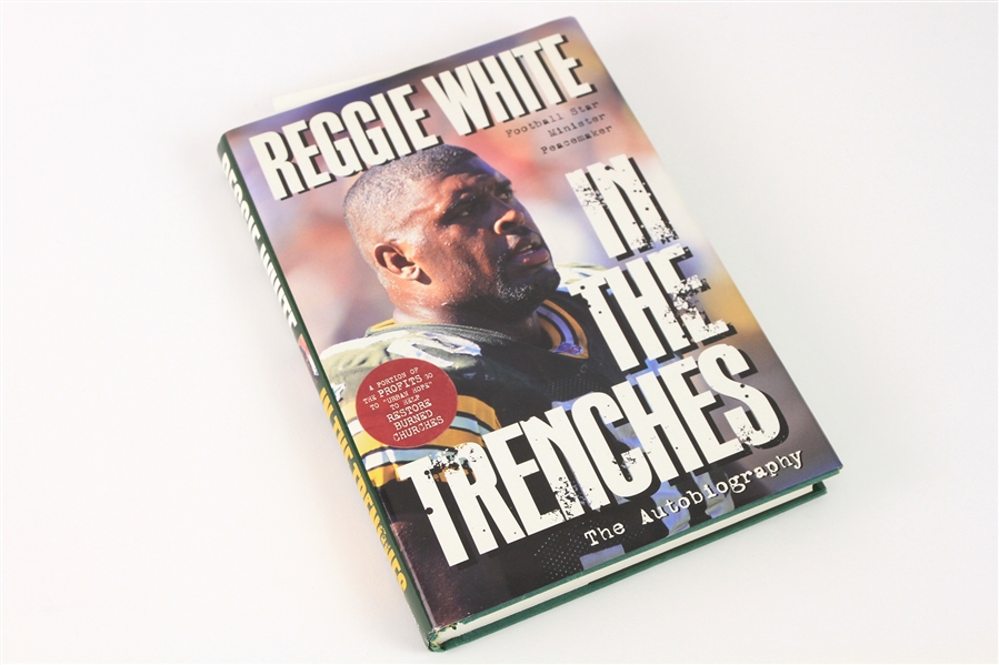 1996 Reggie White Sara White Green Bay Packers Signed In The Trenches Hardcover Book (JSA)