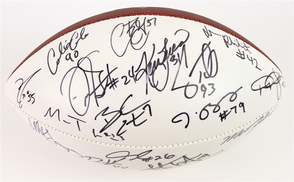 2009 Seattle Seahawks Multi Signed ONFL Goodell Autograph Panel Football w/ 25 Signatures Including Lofa Tatupu, Marcus Trufant, TJ Houshmandzadeh & More (*JSA Full Letter*)