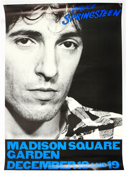 1980 Bruce Springsteen The River 24" x 35" Madison Square Garden Tour Poster
