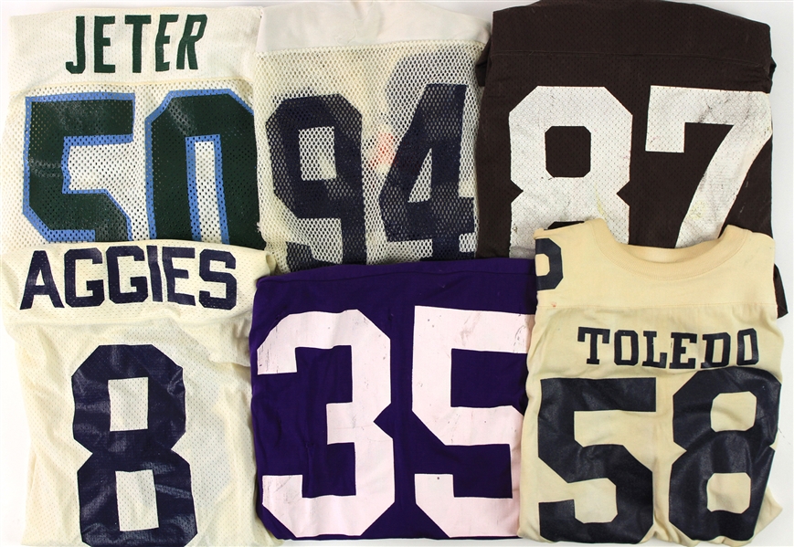 1970s-80s College Football Game Worn Jersey Collection - Lot of 10 (MEARS LOA)