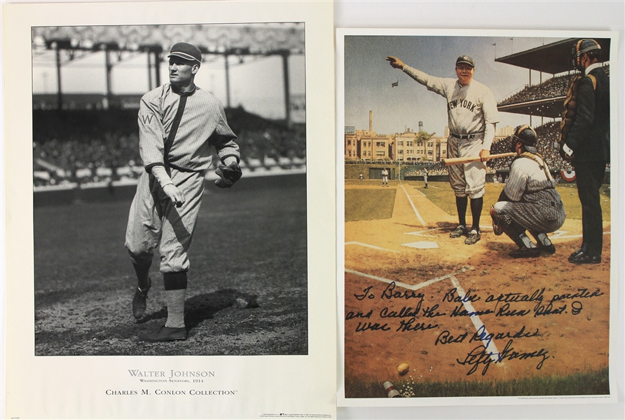 1920s-90s Baseball Memorabilia Collection - Lot of 33 w/ Photos, Posters, Ruth, Williams, Mantle, DiMaggio & More