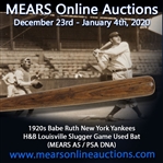 1920-30 circa Babe Ruth New York Yankees H&B Louisville Slugger Professional Model Bat (MEARS A5 & PSA/DNA)
