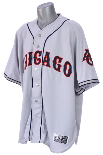 2007 (July 1) Javier Vazquez Chicago White Sox Signed 1945 Negro League Throwback Road Uniform (MEARS LOA/JSA/MLB Hologram)