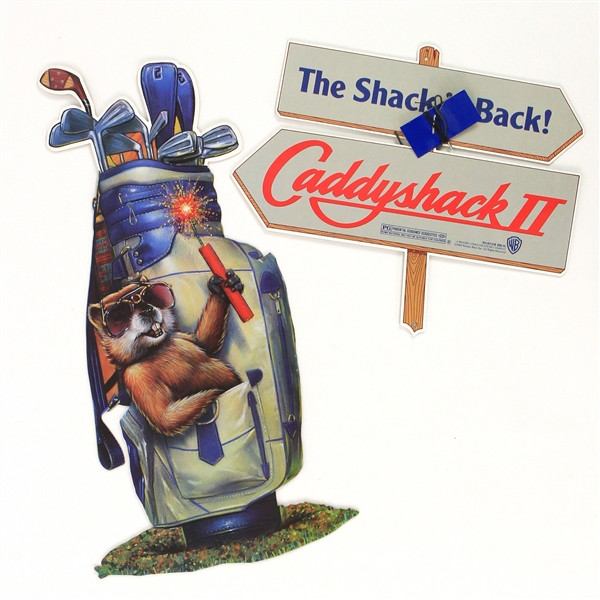 1988 Caddyshack II "The Shack Is Back!" Hanging Displays - Lot of 3