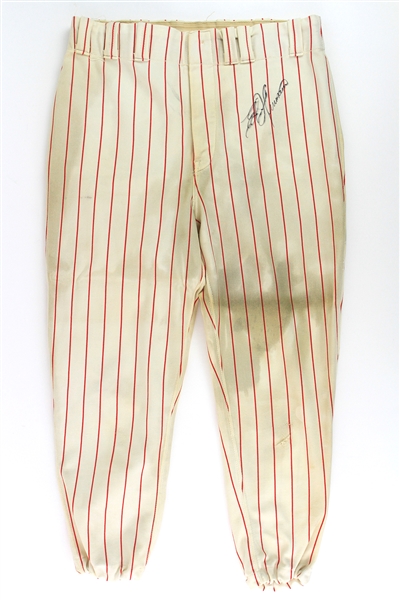 1972 Ed Herrmann Chicago White Sox Signed Game Worn Home Uniform Pants (MEARS LOA/JSA)