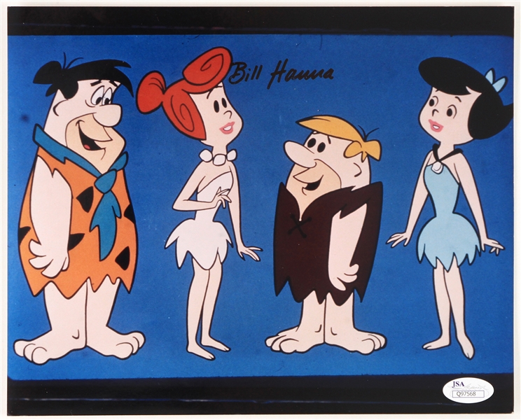 1990s William Hanna Signed 8" x 10" Flintstones Photo (*JSA*)