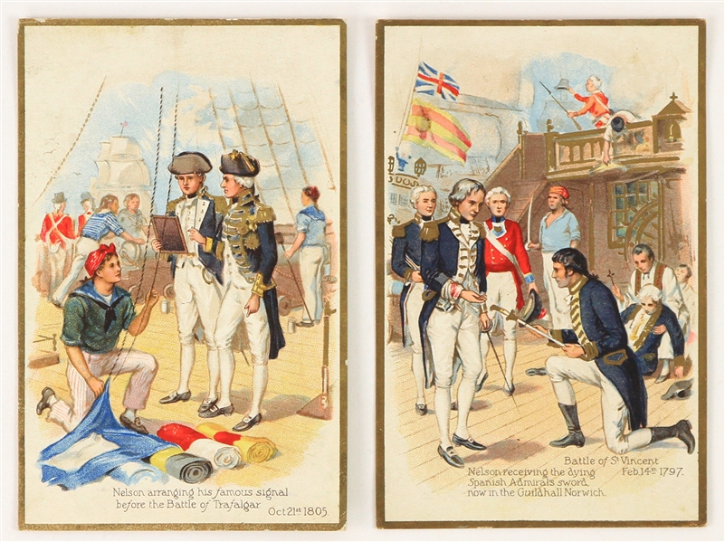 1910s Admiral Horatio Nelson 3.5" x 5.25" Postcards - Lot of 2