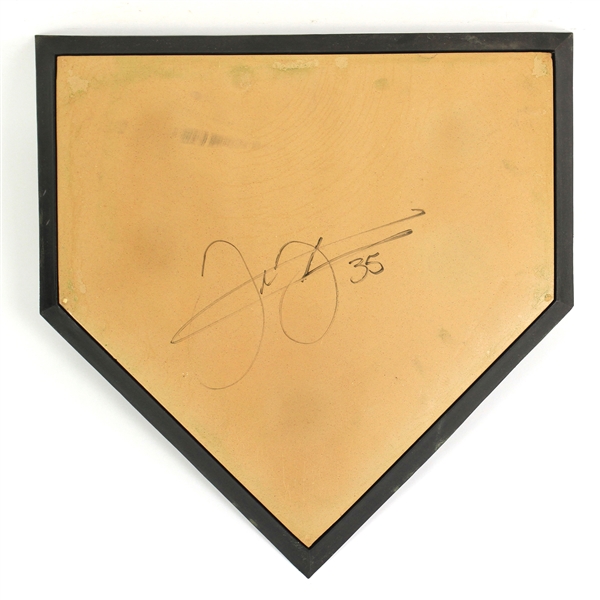 1990s Frank Thomas Chicago White Sox Signed Home Plate (JSA)