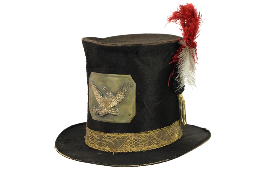1861-65 Civil War WH Clute & Son Hardee Hat w/ Eagle Insignia (MEARS LOA)