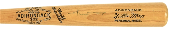 1980s Willie Mays New York Giants Signed Adirondack Bat (JSA)