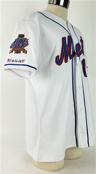 2002 Edgardo Alfonzo New York Mets Signed Home Jersey (MEARS LOA/JSA)
