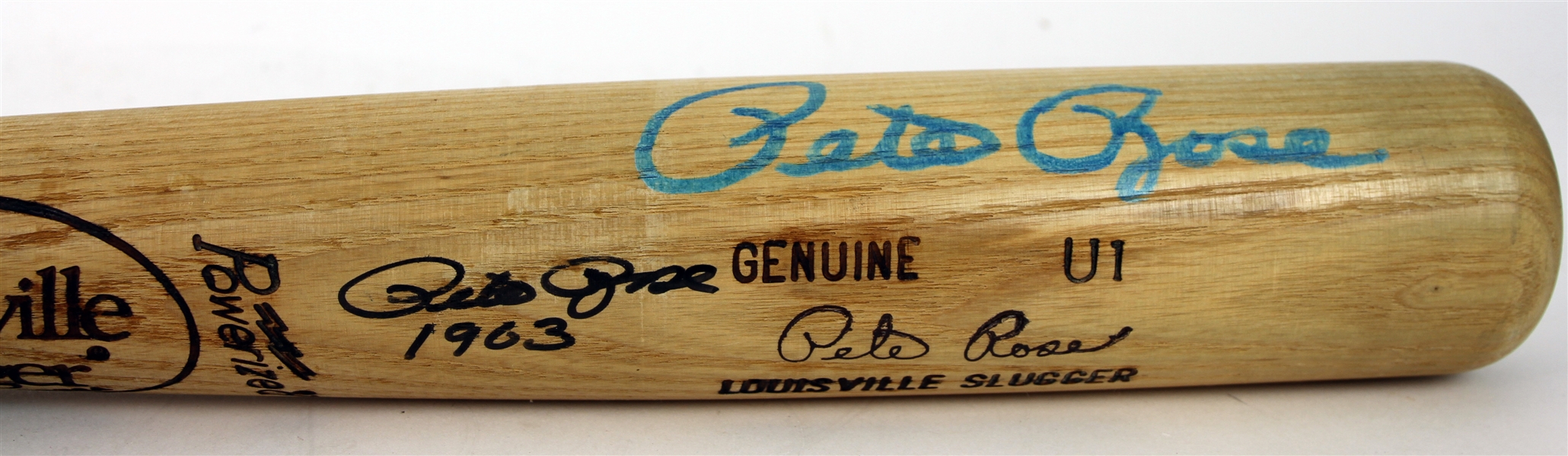 1987 Pete Rose Cincinnati Reds Signed Louisville Slugger Professional Model Bat (MEARS LOA/JSA) 