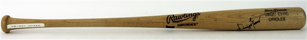 1991 Dwight Evans Baltimore Orioles Signed Rawlings Adirondack Professional Model Game Used Bat (MEARS LOA/JSA)