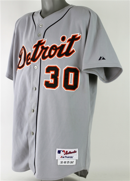 2005 Magglio Ordonez Detroit Tigers Signed Game Worn Road Jersey (MEARS A10/JSA)