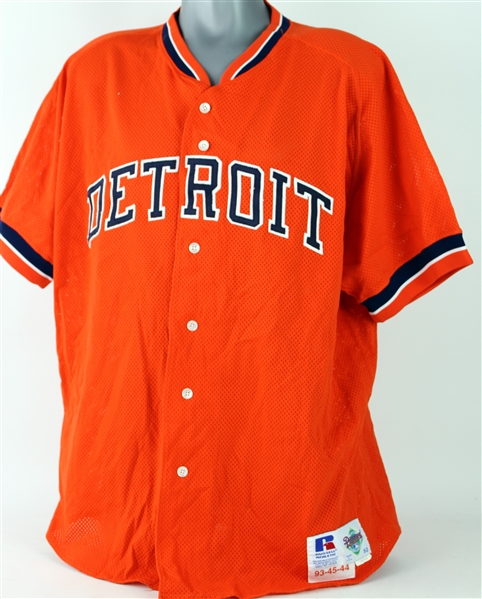 1993 Cecil Fielder Detroit Tigers Batting Practice Jersey (MEARS LOA)