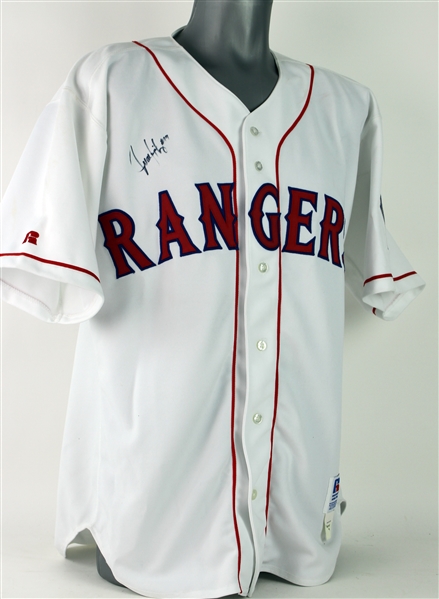 1994 Juan Gonzalez Texas Rangers Signed Home Jersey (MEARS LOA/JSA)